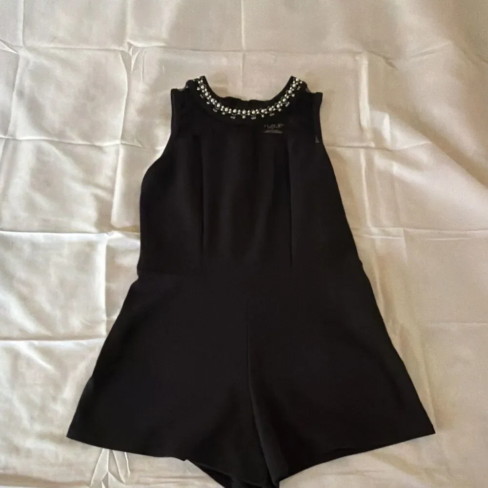 Girls, Children's Place, Black Dressy Romper, Size 14
